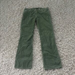 J. Crew Green Corduroy Jeans